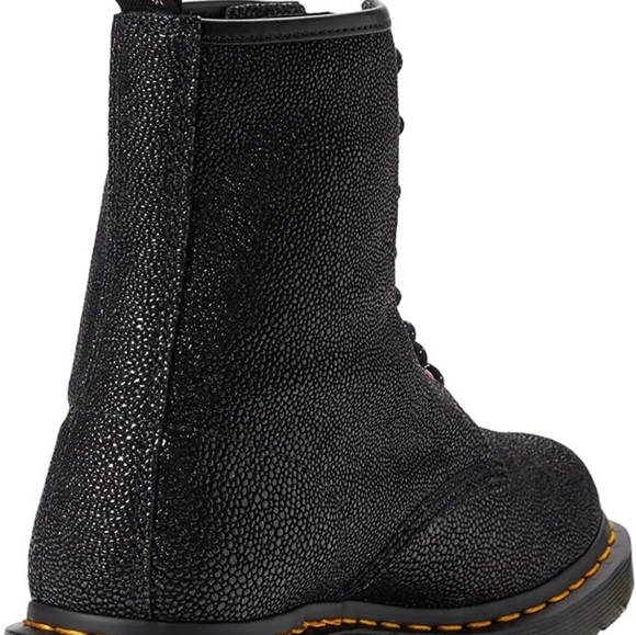 DR. MARTENS 1460 EYELET BEJEWELLED BOOTS BLACK WOMEN SIZE 10 - Picture 3 of 16